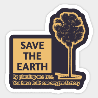 Save earth Sticker